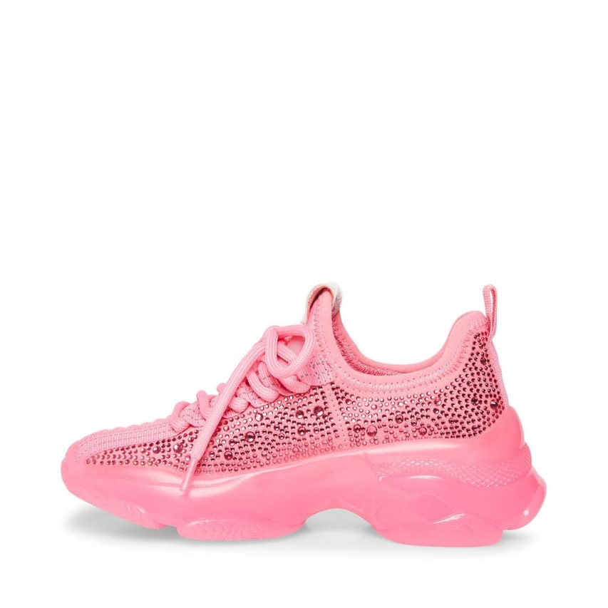 Pink Steve Madden Jmaxima Neon Kids' Sneakers | PH 6391MNE